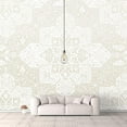 thumbnail image 2 of IDEA4WALL 4pcs Vintage Flowers Peel and Stick Wallpaper Removable Wall Murals Large Wall Stickers for Home Decoration, 66"x24", 2 of 4