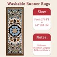 thumbnail image 6 of Hallway Runner Rug 2'x6' Washable Area Rugs Non Slip Laundry Rug Runner Floor Carpet Runners for Hallways Entryway Laundry Room Kitchen, 6 of 11