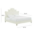 thumbnail image 3 of TOV Furniture Serenity Cream Velvet Bed in Queen, 3 of 6