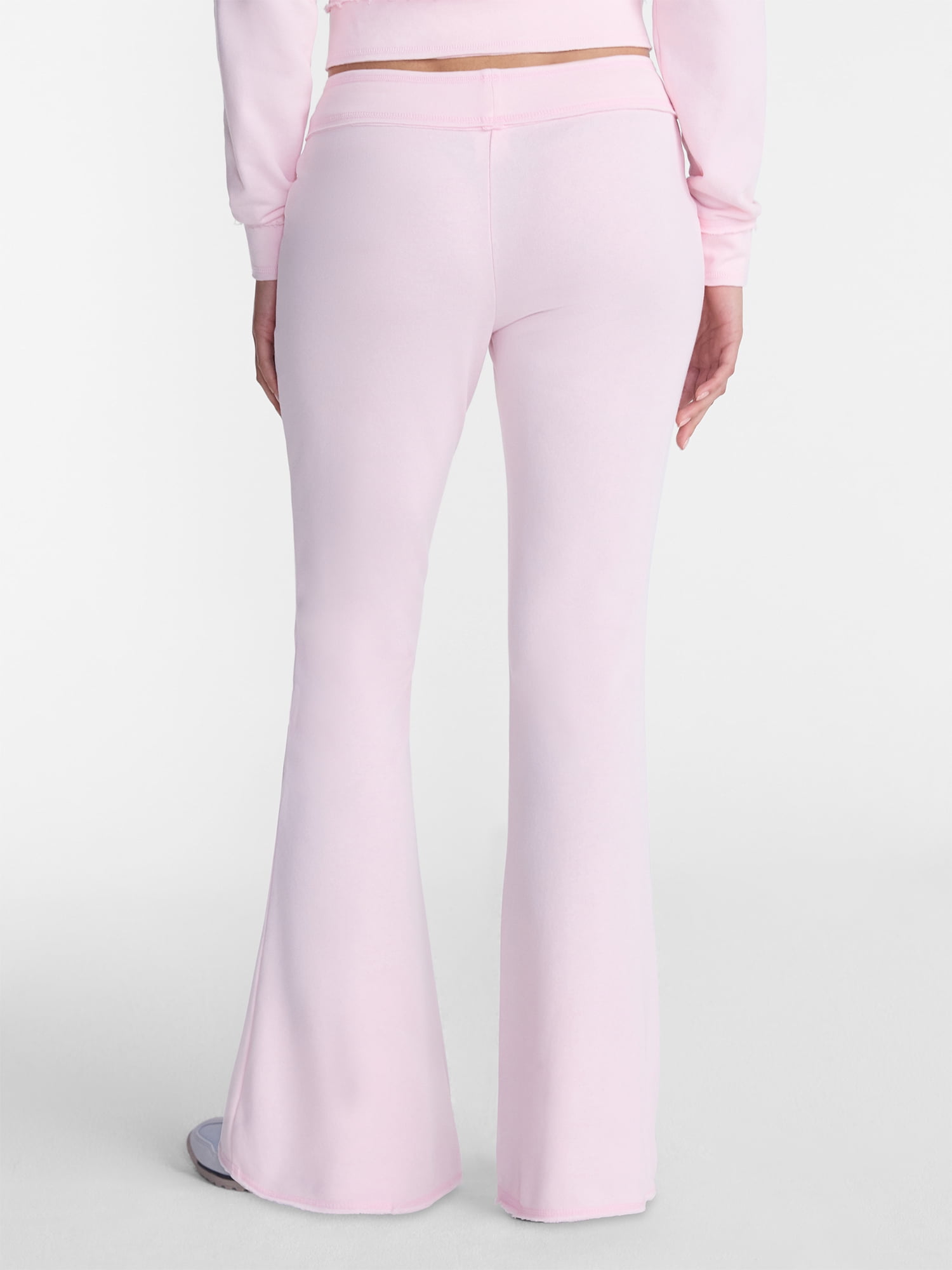 No Boundaries Flare Leg French Terry Pant, Women's Sizes XXS-XXL