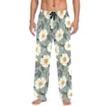 thumbnail image 7 of FORMRS Mens Pajama Pants with Pockets Cotton Sleepwear Lounge Bottoms Sizes S-2XL, Sage Green Flower Pattern, 7 of 7