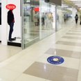 thumbnail image 2 of LYUMO Distance Floor Decal,Floor Sticker,5pcs / Bag Safety Distance Sign Decal Distance Warning Floor Sticker for Store Hospital, 2 of 8