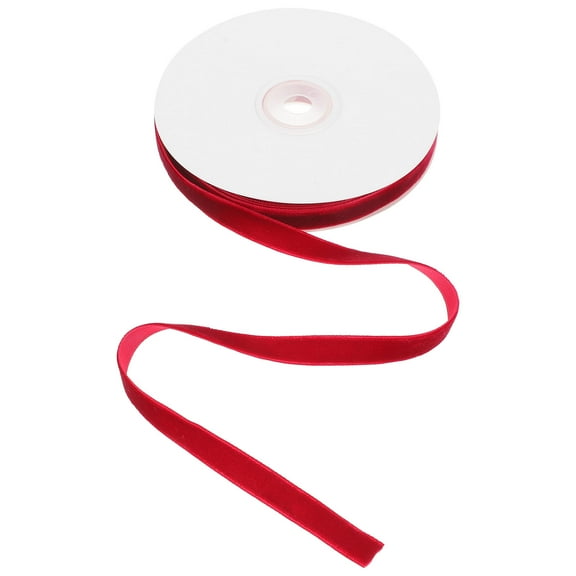 TEHAUX Red Wrapping Ribbon Roll, Glossy and Present Ribbon for Crafts, Decorations, and Packaging