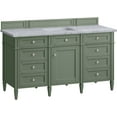 thumbnail image 2 of James Martin Vanities 650-V60S-SBR-3CAR Brittany 60" Single Basin Poplar Wood Vanity Set -, 2 of 7