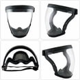thumbnail image 5 of Protección facial completa reutilizable antivaho Gafas de sol resistentes Super HD Gafas Casco protector Protección facial completa, casco protector biónico transparente HD Correa ajustable, 5 of 5