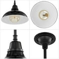 thumbnail image 5 of JONATHAN Y Jasper 12.25" 1-Light Farmhouse Industrial Indoor/Outdoor Iron LED Pendant, Black, 5 of 6