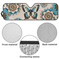 thumbnail image 7 of Uorisanigo Windshield Sun Shade, Blocks Rays Mandala Butterfly Car Front Window Sunshade Compatible with Wrangler JL, Easy to Install Windshield Sunshade for Jeep Wrangler, Keep Your Car Cool, 7 of 7