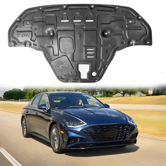 WRWolf Engine Splash Shield Fit for Hyundai Sonata 2020-2023 Engine Case Guard Under Cover Compatible with 2021 2022 Sonata Front Engine Guard Mud Flaps