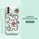 thumbnail image 1 of Funda Linda Samsung Galaxy M54 M14 A54 A24 A14 4G 5G Dibujos Animados Little White Rabbit Con Cuerda De Silicona De Lujo Galvanizada De Alta Calidad Agujero Fino Para Teléfono, 1 of 4