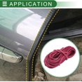 thumbnail image 3 of Universal Car Door Edge Protective Sealing Strip UType Door Scratch Protection Guard .ft m scratch Collision PVC Iron Purple, 3 of 6