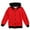 Red, variant on YDFCWXW Kids Hoodies and Sweatshirts Color Block Long Sleeve Zipper Coat Autumn Winter Cozy Fleece Hooded Jacket for Active Play (Black, 160)