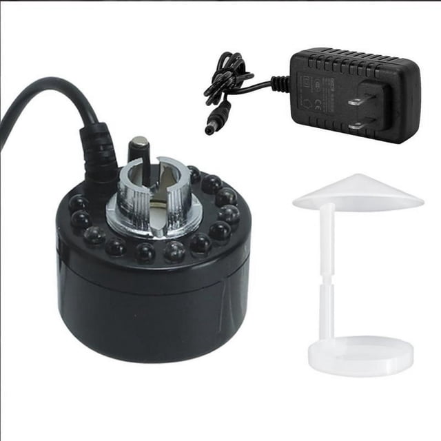 12 LED Mini Mister Fogger Water Fountain Pond Fog Machine Atomizer Air Humidifier For Halloween Party Pumpkin DIY Decorations