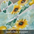 thumbnail image 7 of Watercolor Throw Pillow Cover 20 x 30 Inch Decorative Pillow Cover Lemon Lake Aqua Summer Ocean Watercolor Lumbar Pillowcase Seasonal Rectangle Cushion Case for Couch Sofa Bed Living Room, 7 of 7