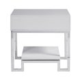 thumbnail image 4 of Home Fare High Gloss White Chairside Chest, 4 of 5