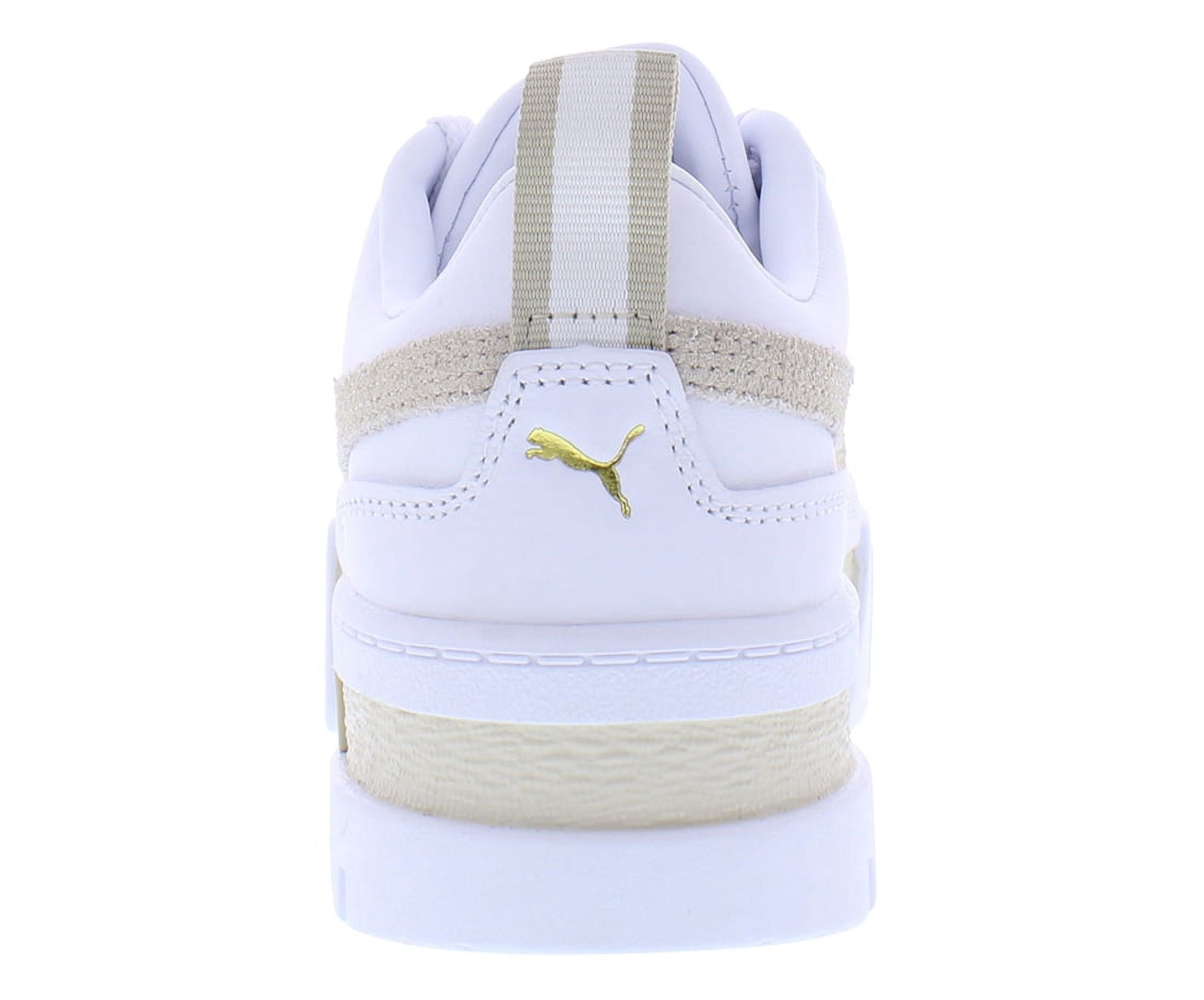 Puma Mayze Lth Womens Shoes Size 8, Color: Puma White/Peyote