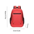 thumbnail image 6 of Cloth Student Backpack, Multifunctional Computer Bag for Business Travel, Red Blue, 16.92x11.81x4.72in, Water-Resistant & Lightweight, 6 of 6