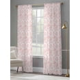 thumbnail image 3 of Pink Botanical Sheer Curtains 96 Inch Length 2 Panels Set, Watercolor Rustic Tree Abstract Voile Window Treatment Semi Sheer Long Curtains Drapes for Bedroom/Living Room/Kitchen 52"x96"x2, 3 of 7