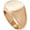 Rose Gold Matt, variant on Solid Stainless Steel Signet Ring, Matt Finish Plain Signet Seal Ring for Men, Vintage Rings for Men, Pinky Rings for Men, Biker Ring for Men, Silver Matt, US Size 10