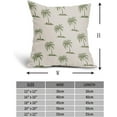 thumbnail image 4 of Sage Green Tree Pillow Covers 20X20 Inch Set of 2 Coastal Tropical Plants Coconut Trees Decorative Pillow Cases Summer Beach Vintage Cushion Case Hawaiian Home Decor for Sofa Couch Outdoor, 4 of 6