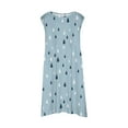 thumbnail image 5 of WEAIXIMIUNG Jolies Robes d'Été Longues Filles Mode Jolies Printemps et Été Imprimées Col Rond Sans Manches Robe Décontractée (9), 5 of 5