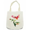 thumbnail image 1 of Watercolor Flower Tote Bag, Shaded Single Poppy Flowering Plant Muse Nature Earth Divine Grace, Cloth Linen Reusable Bag for Shopping Books Beach and More, 16.5" X 14", Cream, by Ambesonne, 1 of 2