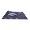 thumbnail image 2 of Ahgly Company Indoor Square Medallion Blue Traditional Area Rugs, 7' Square, 2 of 4