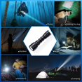 thumbnail image 3 of DL16 Powerful Diving Flashlight IP68 Waterproof SST40 Max 2000 LM Dive Light Tail Switch Power Indicator 4 Modes,Diving Flashlight ,Portable, 3 of 8