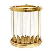 Pasargad Home PSAC-100M Pasargad Home Calypso Lucite & Stainless Steel Hurricane