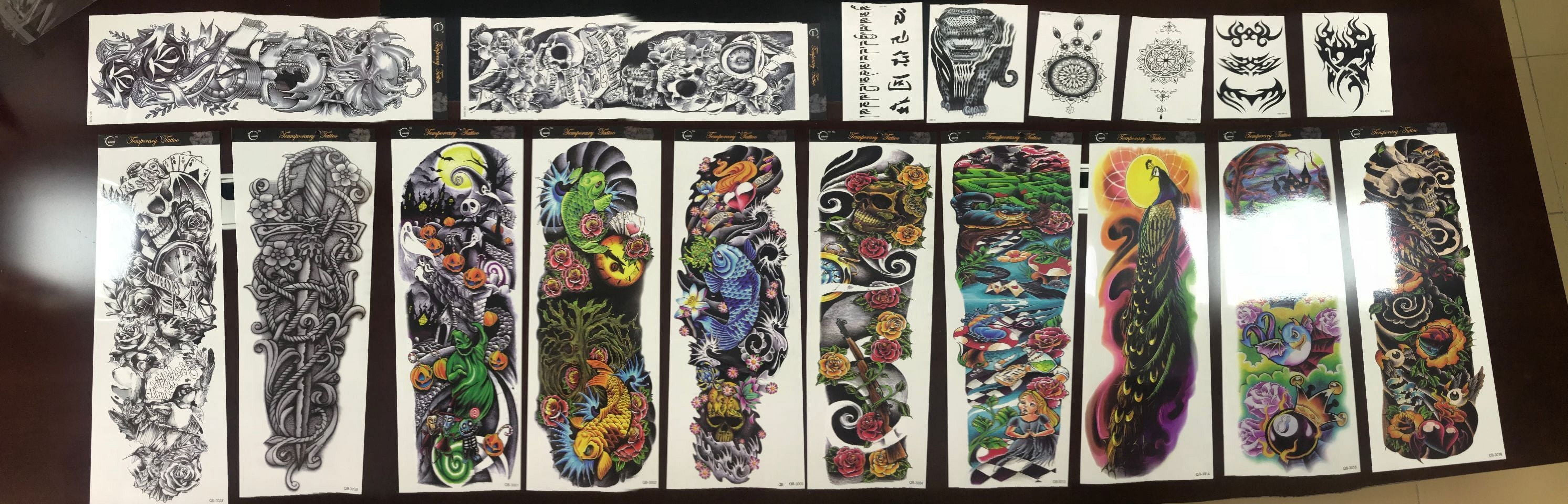 PlayWorld Temporary Tattoos Full Sleeve Men and Women