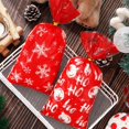 thumbnail image 3 of Whaline 160 Pcs Sacs en Cellophane de Noël Rouges Boule de Noël Flocon de Neige Rayures Motif à Pois Sacs à Bonbons Biscuits Sacs en Plastique avec Attaches Torsadées, 3 of 7