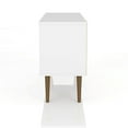 thumbnail image 4 of 42.52" Mid Century - Modern TV Stand with 2 Shelves and 1 Door, White and Rustic Brown, 4 of 7