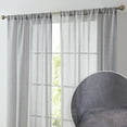 thumbnail image 2 of THD Zoey Faux Linen Textured Semi Sheer Window Rod Pocket Thick Curtains Drapery Panels, 2 Panels, 2 of 7