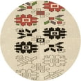 thumbnail image 1 of Ahgly Company Indoor Round Patterned Wheat Beige Area Rugs, 5' Round, 1 of 6