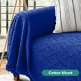 thumbnail image 4 of Sanmadrola Sofa Cover, Couch Covers for 3 Cushion Couch Sofa, Sectional Couch Covers for L Shaped Couch Cover, Living Room Sofa Throws Sofa Slipcovers for Pets, Kids (71"x 134",XL Sofa, Dark Blue), 4 of 10