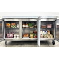 thumbnail image 6 of 72" NSF Undercounter 3-Door Commercial Refrigerator – 21 Cu.Ft Stainless Steel Worktop Fridge with Auto Defrost & R290 Refrigerant, 6 of 28