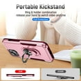 thumbnail image 5 of for iPhone 13 Case, Slim Fit Military Grade Drop Tested Dual Layer Shockproof Case with 360 Ring Holder Kickstand Protective Rugged Car Magnetic Non-Slip Phone Case,Pink+Rose, 5 of 11