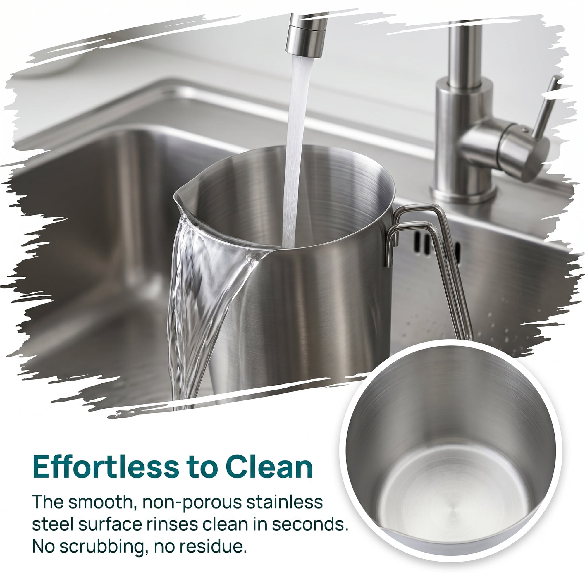 Unique Bargains Stainless Steel Measuring Cup for Kitchen Use Silver 1500ml
