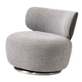 thumbnail image 1 of Silla giratoria tipo barril,Silla giratoria de barril sala de estar moderna de 360 grados,Silla de sofá individual Silla redonda de ocio de moda,Silla decorativa con respaldo pequeño para Gris, 1 of 9