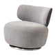 thumbnail image 1 of Silla giratoria tipo barril BLESIY moderna 360 grados gris, 1 of 8