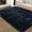 Dark Navy, variant on Senfot 2 x 6 Fluffy Shaggy Area Rug Soft and Thick Shag Rug Non-Slip Carpet for Bedroom, Nursery, Home Decor, Machine Washable, Cozy Floor Mat for Living Room Dark Gray