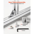 thumbnail image 4 of VEVOR 10PCS 2020 Aluminum Extrusion Profile, 39.37 Inch 1000 mm, T Slot European Standard Anodized Linear Rail, High-Strength Extruded Aluminum Rail, for 3D Printer Parts and CNC DIY Workbench, Silver, 4 of 9