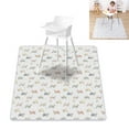 thumbnail image 2 of 130x130cm Spill Proof Mat for Baby Machine Washable and Lightweight Highchair Floor Mat for Home and Outdoor, 2 of 8