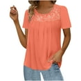 thumbnail image 1 of XMMSWDLA T-Shirt Graphique Cœur Mignon pour Femmes Col Rond Manches Courtes Coupe Régulière Décontractée T-Shirts Hauts d'Été Roses pour Femmes, 1 of 5