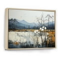 thumbnail image 2 of Designart "Tranquil Minimalism In Beige And Blue Countryside IV" Countryside Floater Framed Canvas Prints, 2 of 5