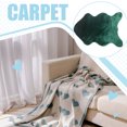 thumbnail image 3 of maskred Feet Warm And Cozy Soft Fuzzy Bedroom Mat Green Gift Fuzzy Rugs Carpet Pad, 3 of 6