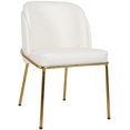 thumbnail image 4 of Meridian Furniture Jagger White Vegan Leather Dining Chair (Set of 2), 4 of 20