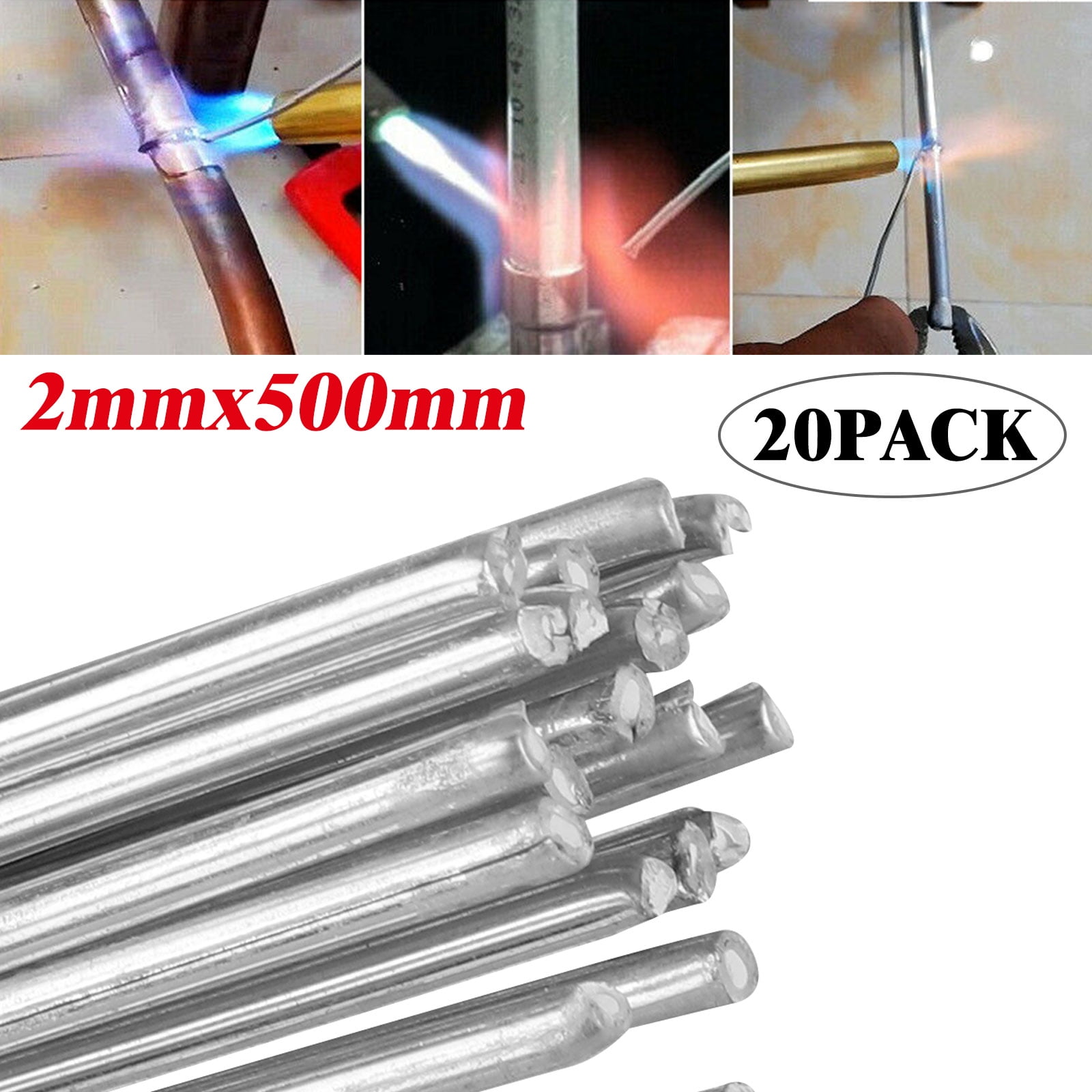 2mm 500mm Easy Aluminum Welding Rods Low Temperature No Need Solder Powder 20pcs Walmart Com Walmart Com