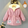 thumbnail image 2 of Odeerbi Kids Boys Girls Winter Hooded Padded Coat Young Children Clothes Soft Warm Pajamas Holiday Birthday Gift Pink 6-7 Years, 2 of 6