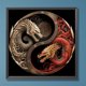 thumbnail image 1 of Cuadros Decorativos Kit de pintura por números DIY Dragon Hand Oil Art Picture Craft decoración de la pared del hogar Wdftyju de costura negro 4 estilos, 1 of 8