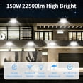 thumbnail image 3 of 8 Pack 130W LED Wall Pack Light with Dusk to Dawn Photocell, 19500LM 5000K Daylight IP65 Waterproof Wall Pack Lights Outdoor LED, 3 of 6